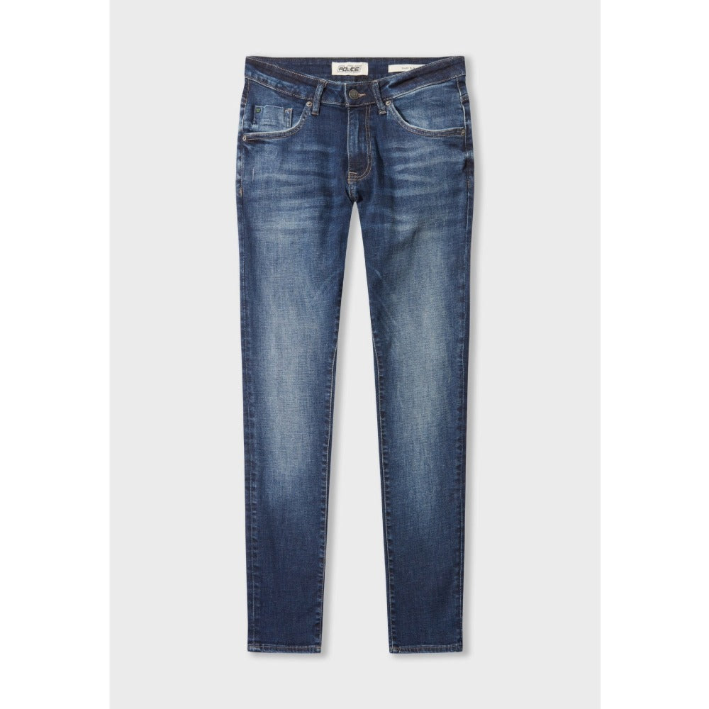 883 POLICE DINO 1022 WASHED BLUE SLIM FIT JEANS