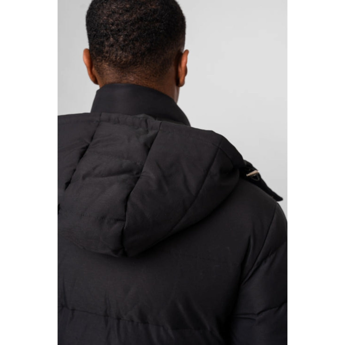 VALERE MONO LOGO PUFFER JACKET BLACK