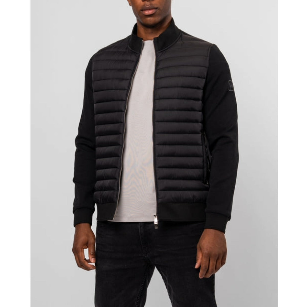 VALERE LUXE QUILTED HYBRID JACKET BLACK