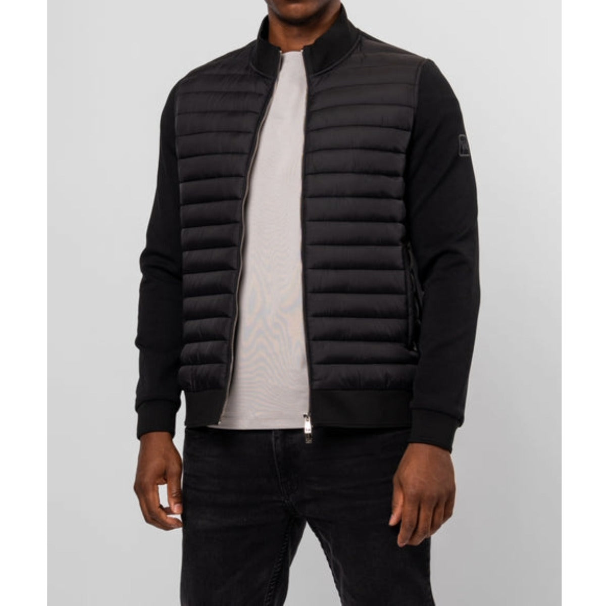 VALERE LUXE QUILTED HYBRID JACKET BLACK