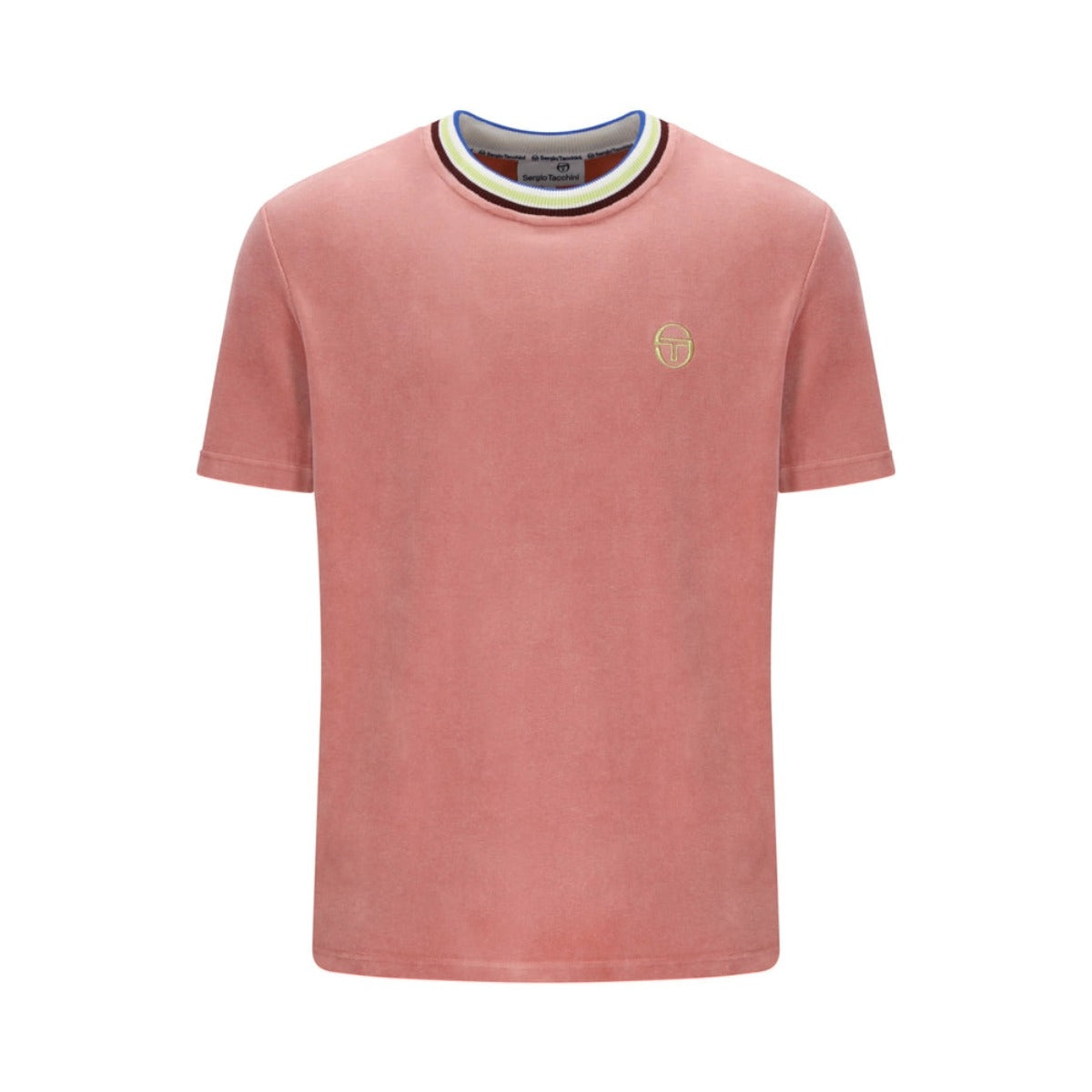 SERGIO TACCHINI FINO VELOUR T-SHIRT LIGHT MAHOGANY PINK