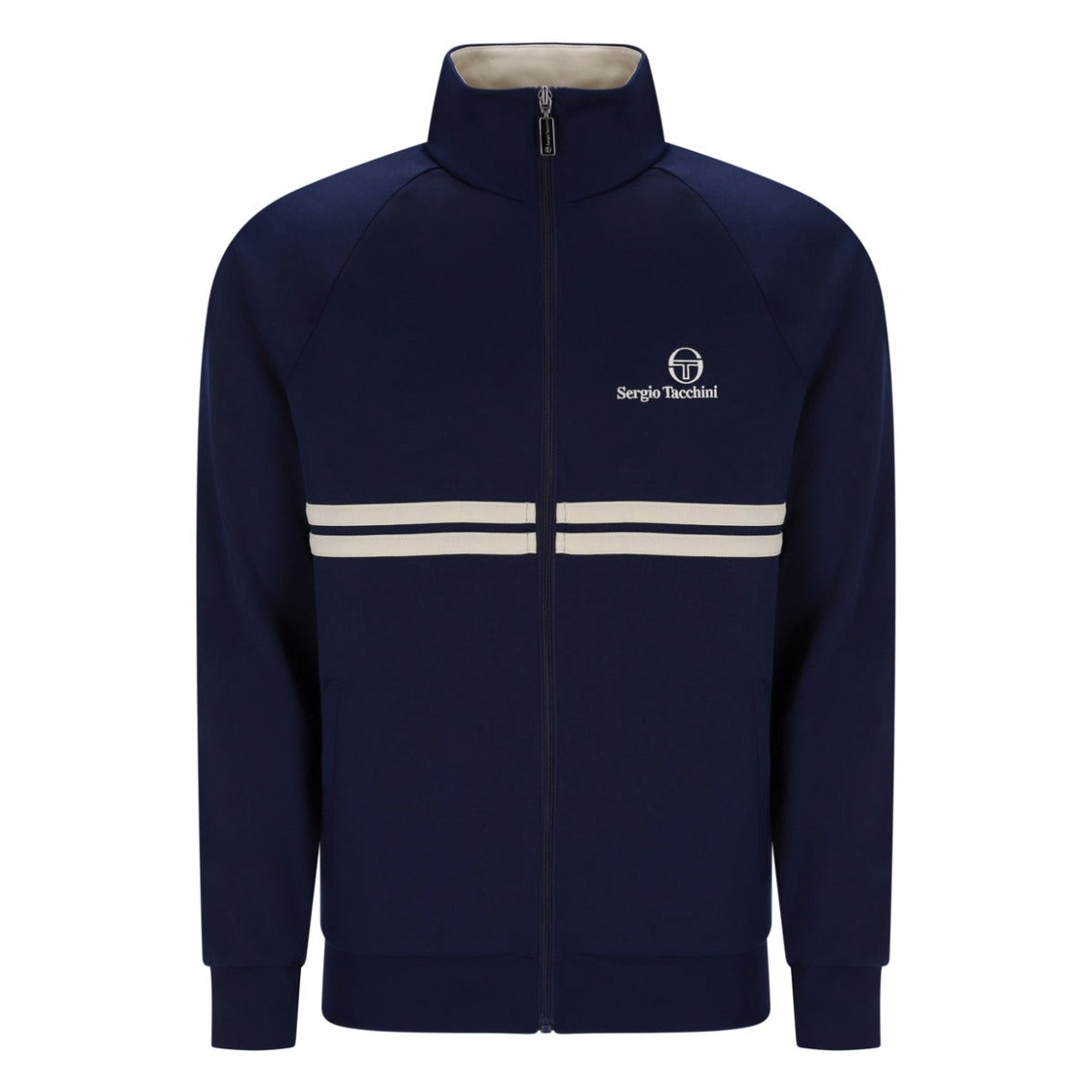 SERGIO TACCHINI NEW DALLAS TRACK TOP MARITIME BLUE/PEYOTE