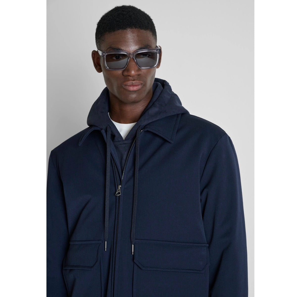 ANTONY MORATO RELAXED FIT JACKET MARINE NAVY MMCO00999