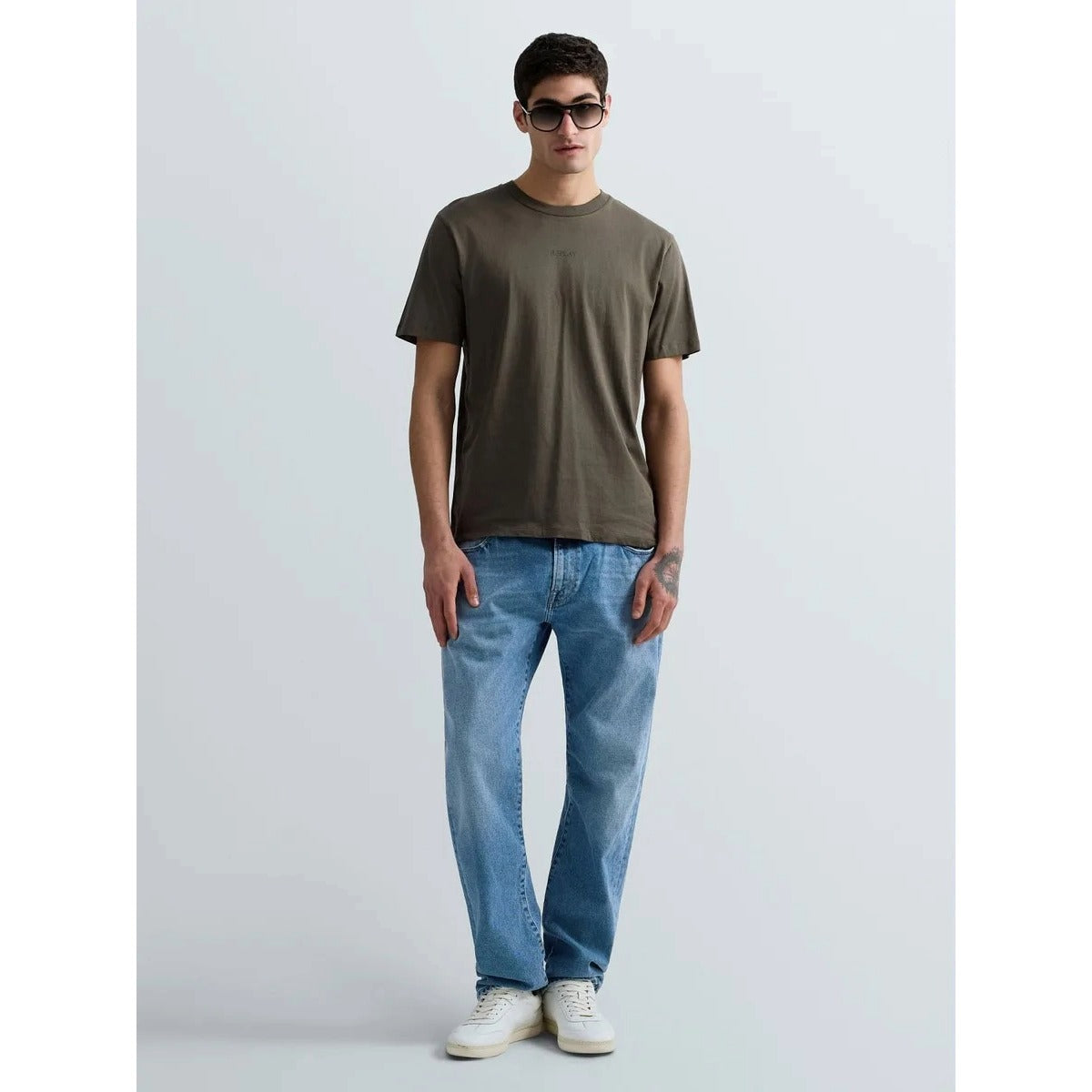REPLAY T-SHIRT M3098 KHAKI GREEN