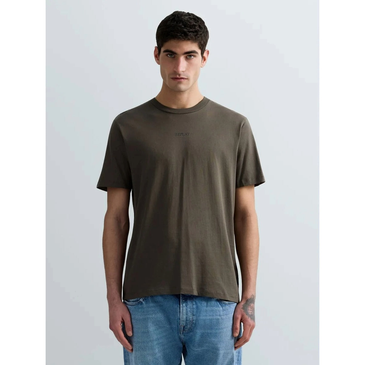 REPLAY T-SHIRT M3098 KHAKI GREEN