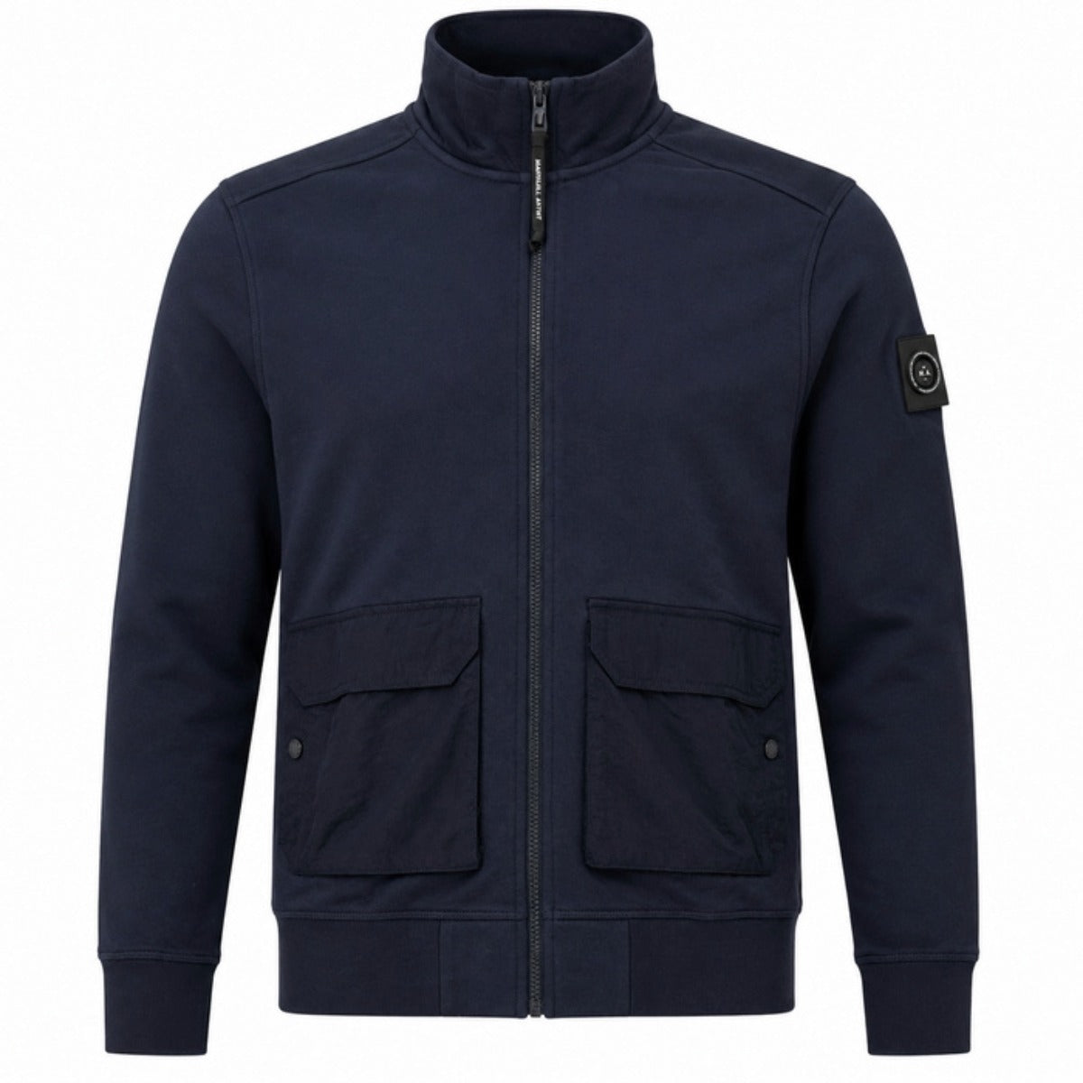 MARSHALL ARTIST STREATHAM FULL ZIP SWEATSHIRT NAVY