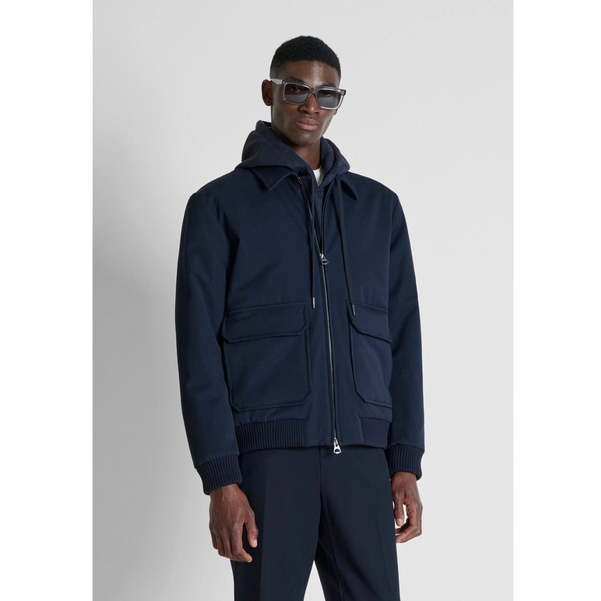 ANTONY MORATO RELAXED FIT JACKET MARINE NAVY MMCO00999