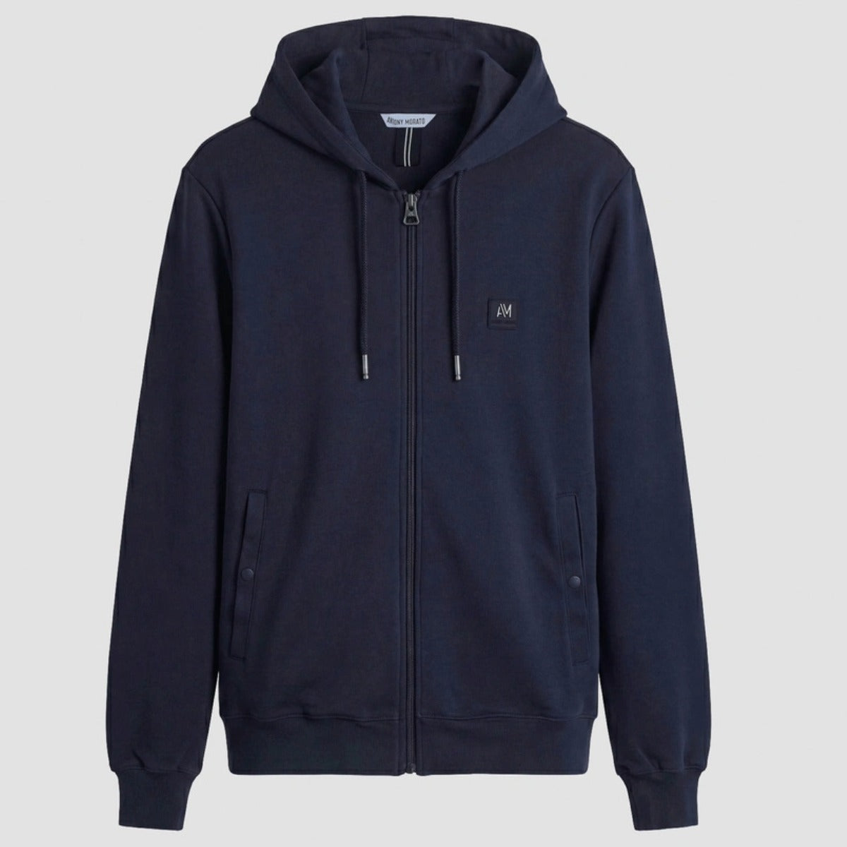ANTONY MORATO REGULAR FIT ZIP UP HOODIE SWEATSHIRT MARINE NAVY MMFL01172