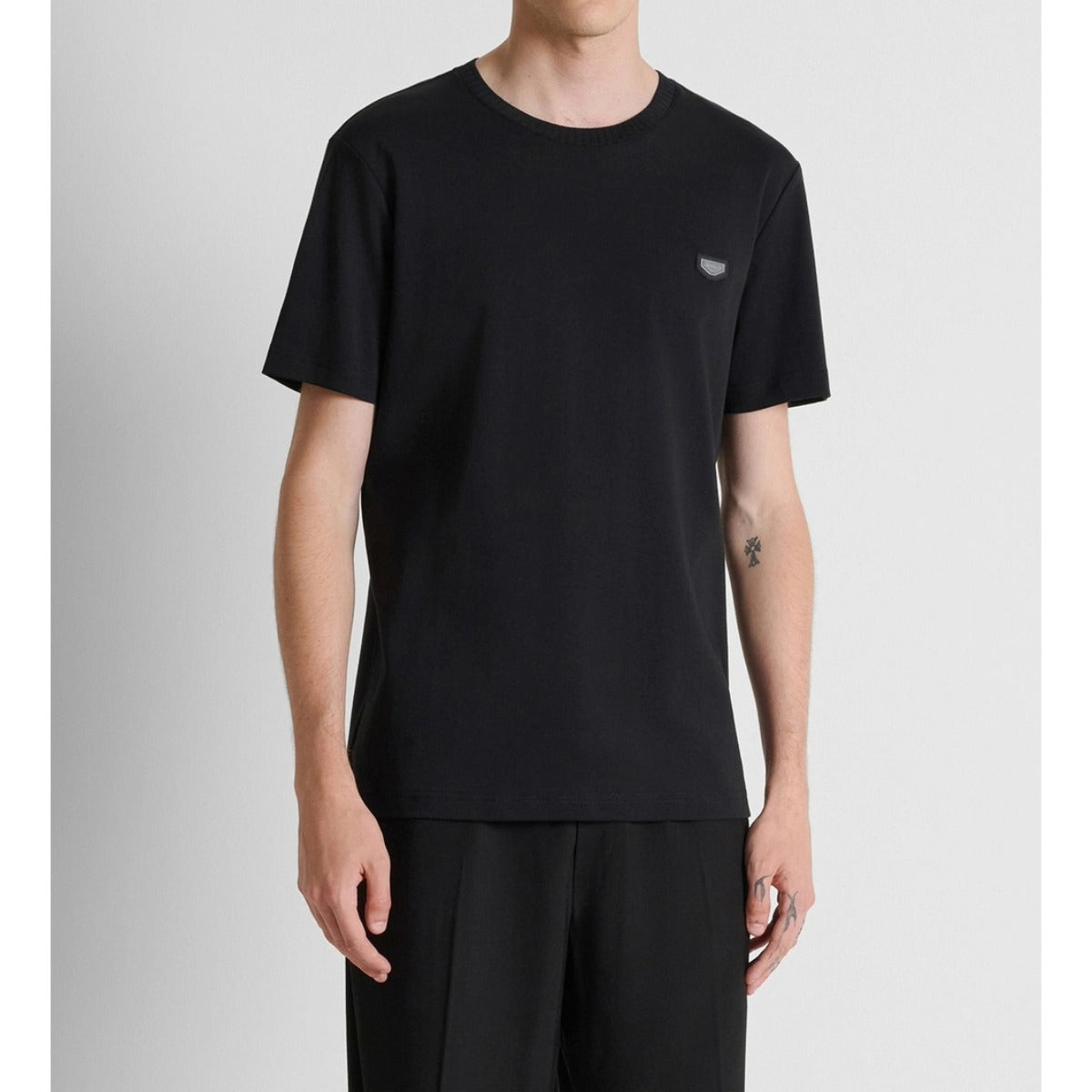 ANTONY MORATO REGULAR FIT CHEST BADGE T-SHIRT BLACK MMKS02700