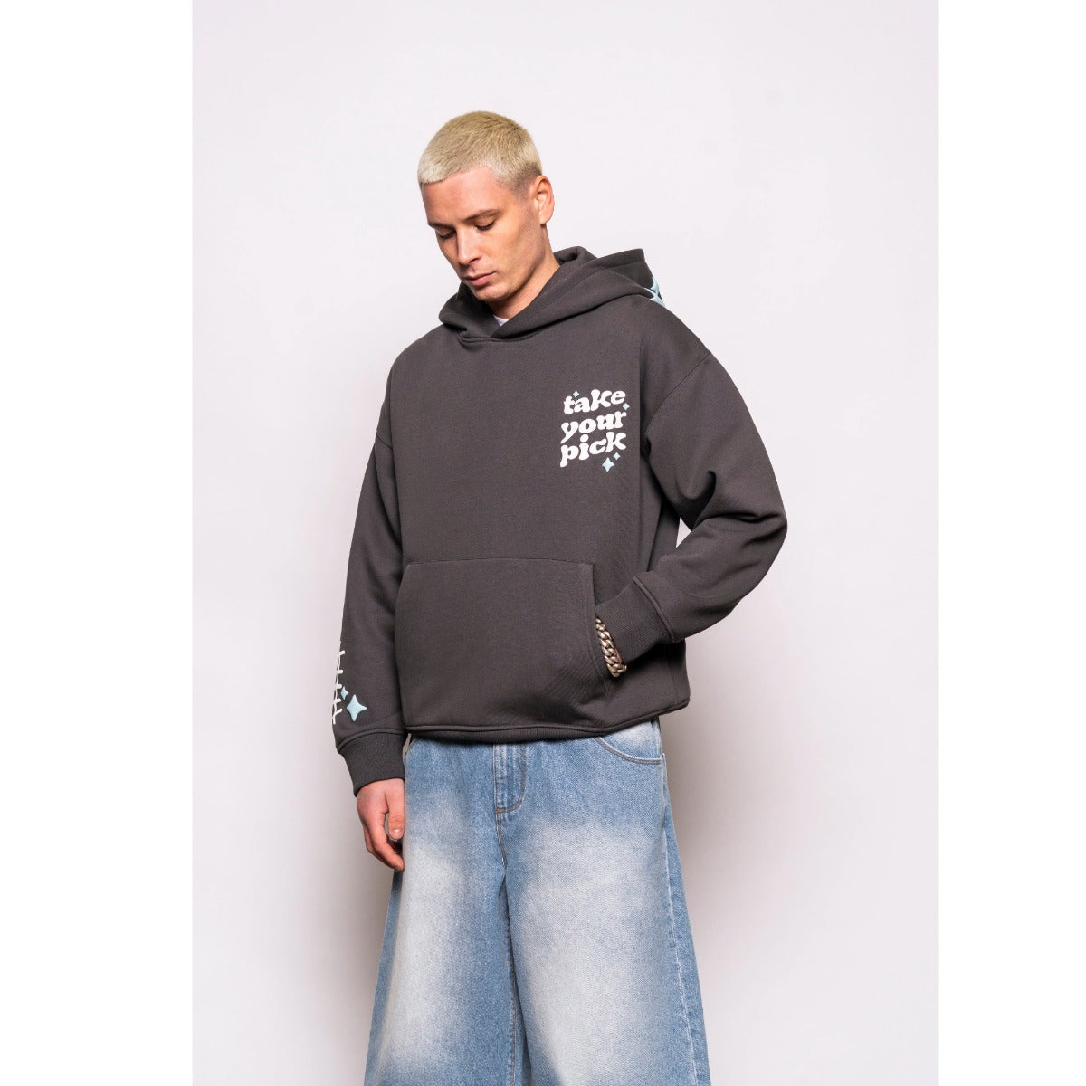 FRESH FLAVOURSTAKE YOUR PICK HOODIE CHARCOAL GREY