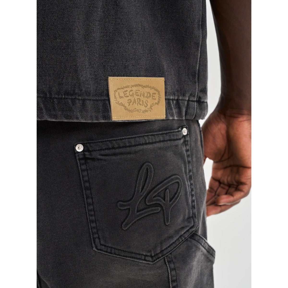 LEGENDE PARIS DENIM OVER-SHIRT BLACK