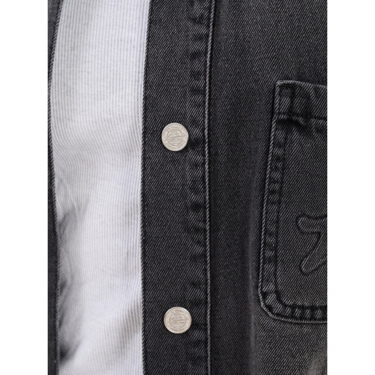 LEGENDE PARIS DENIM OVER-SHIRT BLACK