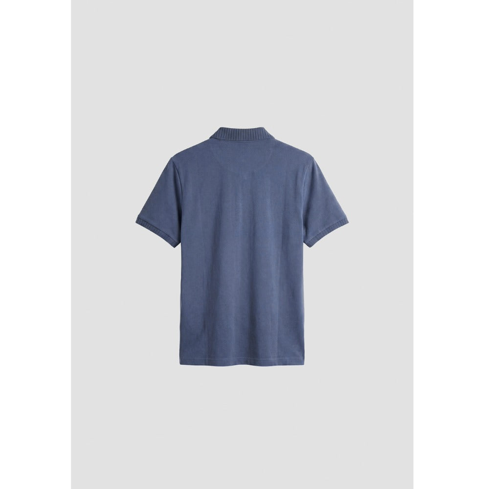 ANTONY MORATO BADGE LOGO POLO INDIGO BLUE MMKS02699