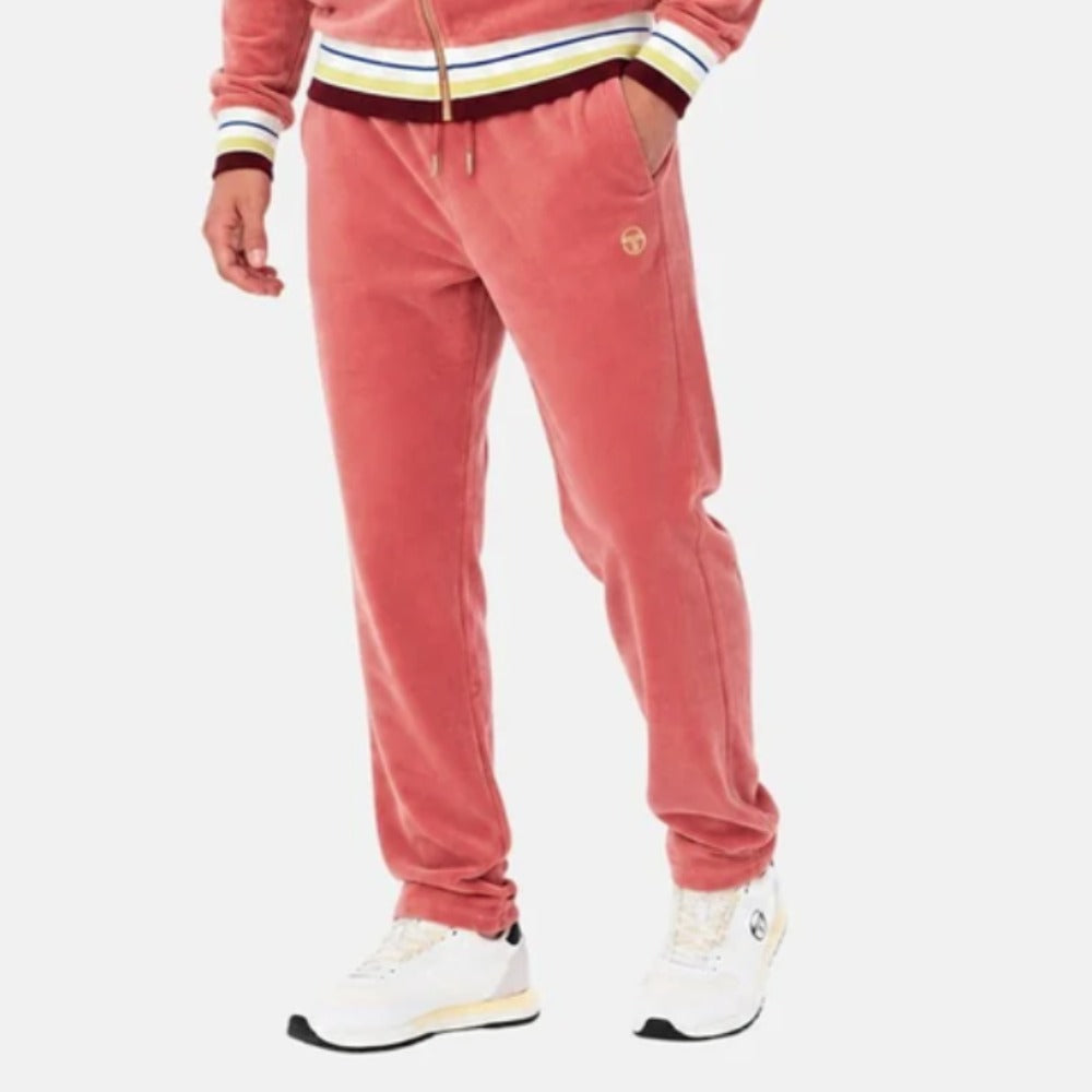 SERGIO TACCHINI SARTORI VELOUR TRACK PANT LIGHT MAHOGANY PINK