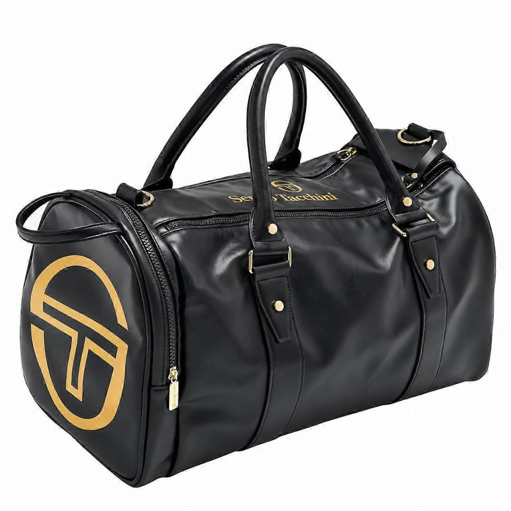 SERGIO TACCHINI JORNO PU GYM BAG BLACK/GOLDA
