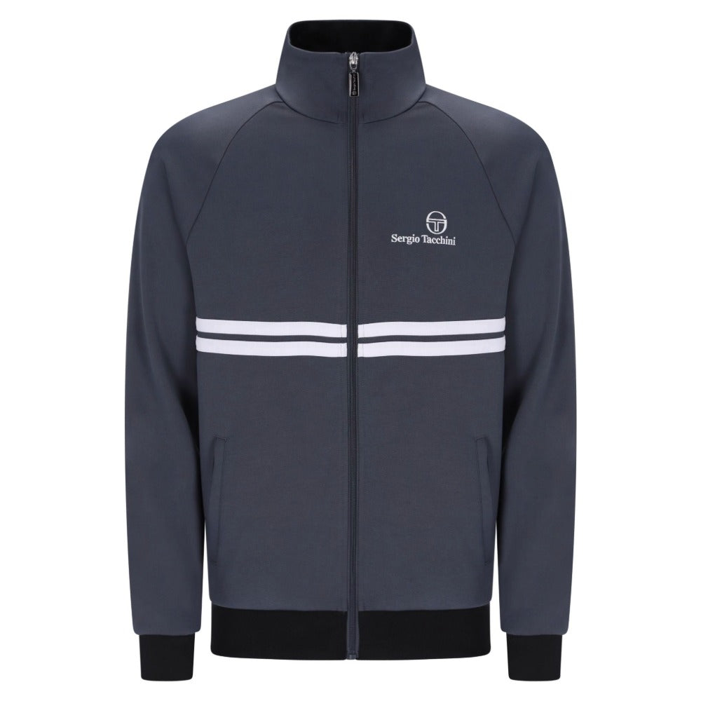 SERGIO TACCHINI NEW DALLAS TRACK TOP TURBULENCE GREY/WHITE/BLACK
