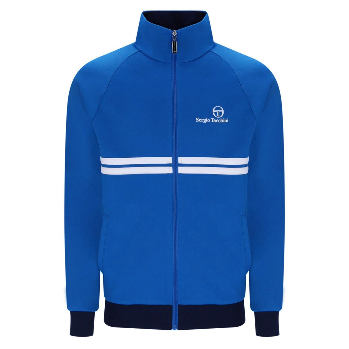 SERGIO TACCHINI NEW DALLAS TRACK JACKET PRINCESS BLUE/WHITE/MARITIME BLUE