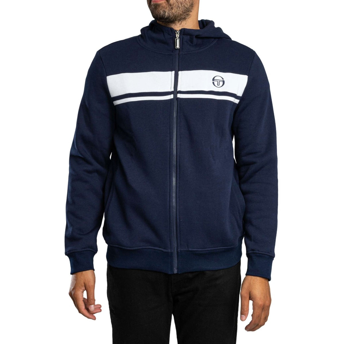SERGIO TACCHINI DAMARINDO HOODIE MARITIME BLUE/WHITE