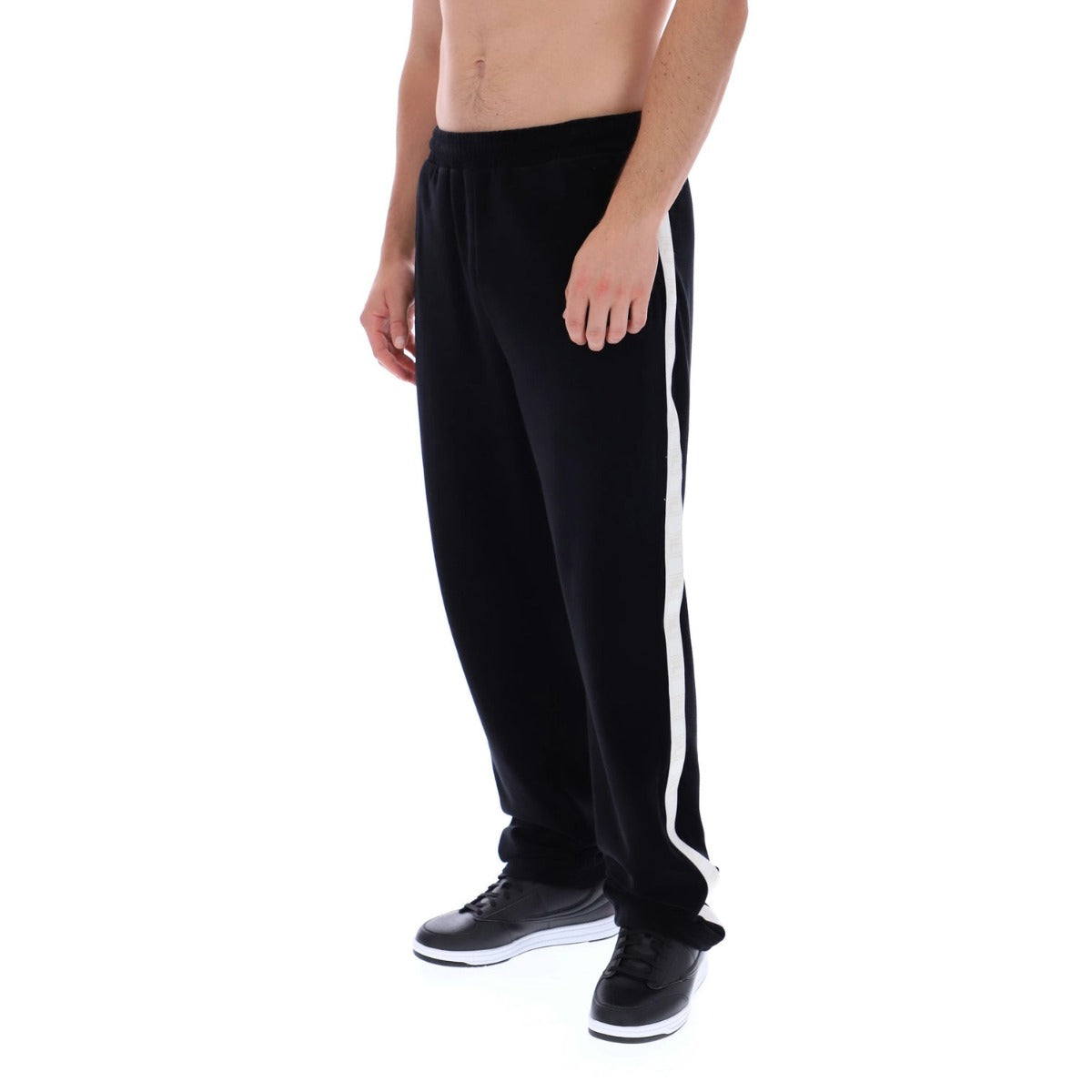 FILA FARIO VELOUR TRACK PANT WITH TAPE BLACK