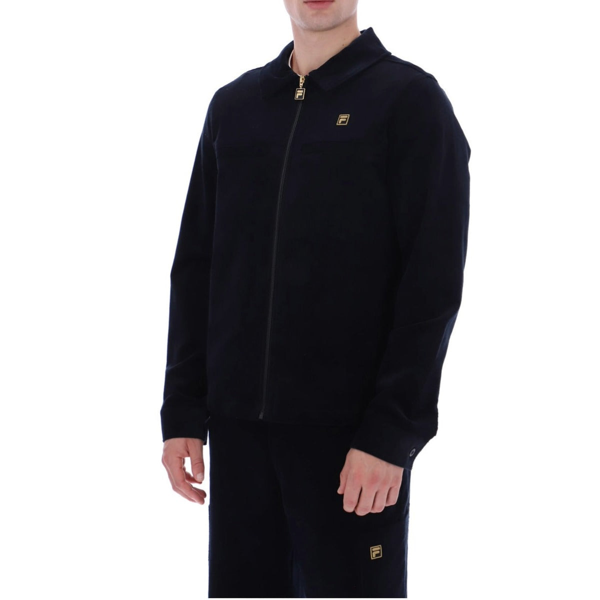 FILA ROMAN CORDUROY OVER SHIRT BLACK
