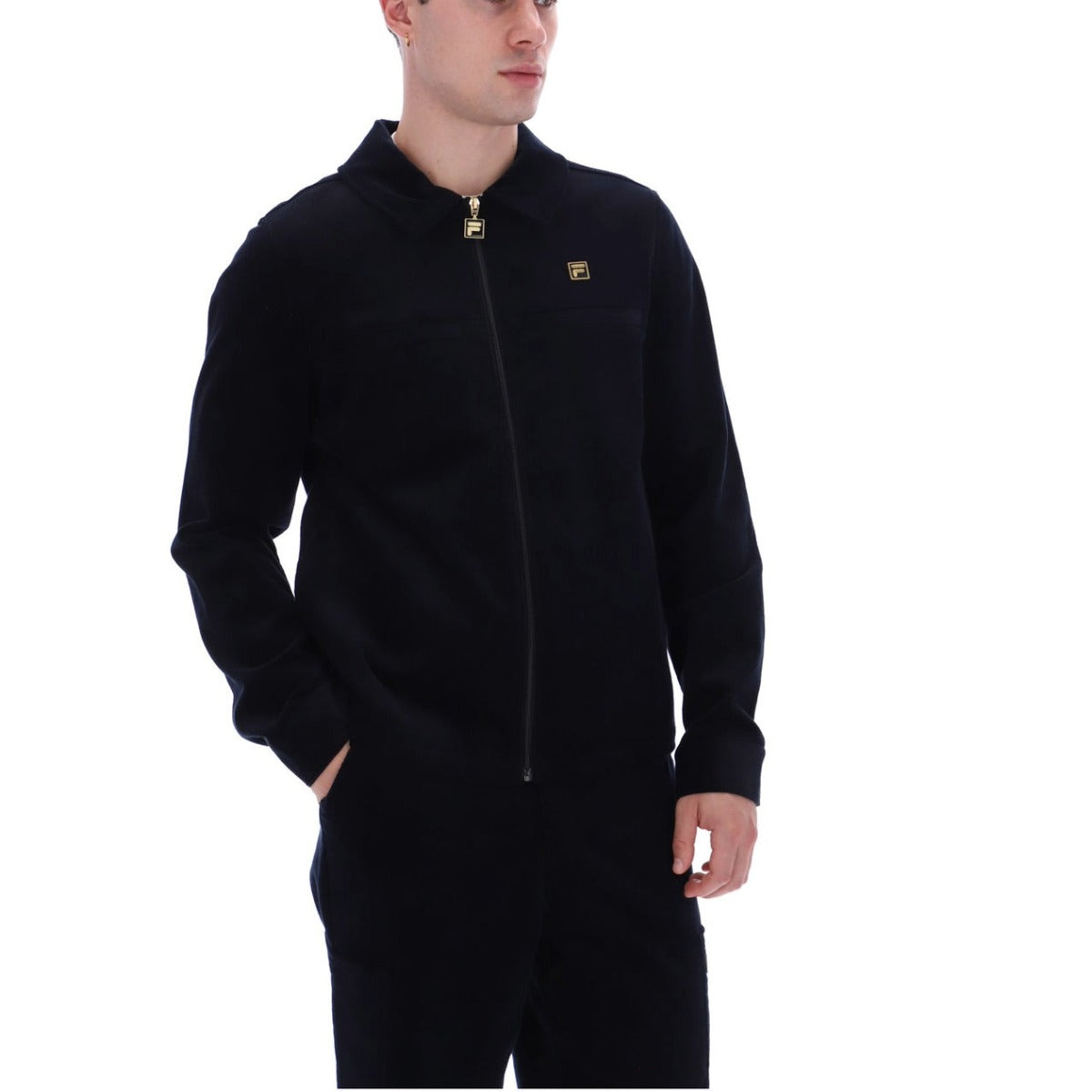 FILA ROMAN CORDUROY OVER SHIRT BLACK