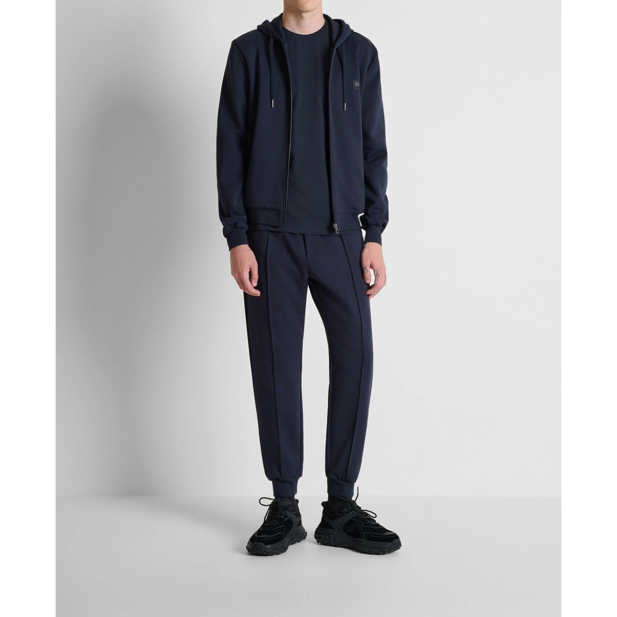 ANTONY MORATO REGULAR FIT ZIP UP HOODIE SWEATSHIRT MARINE NAVY MMFL01172