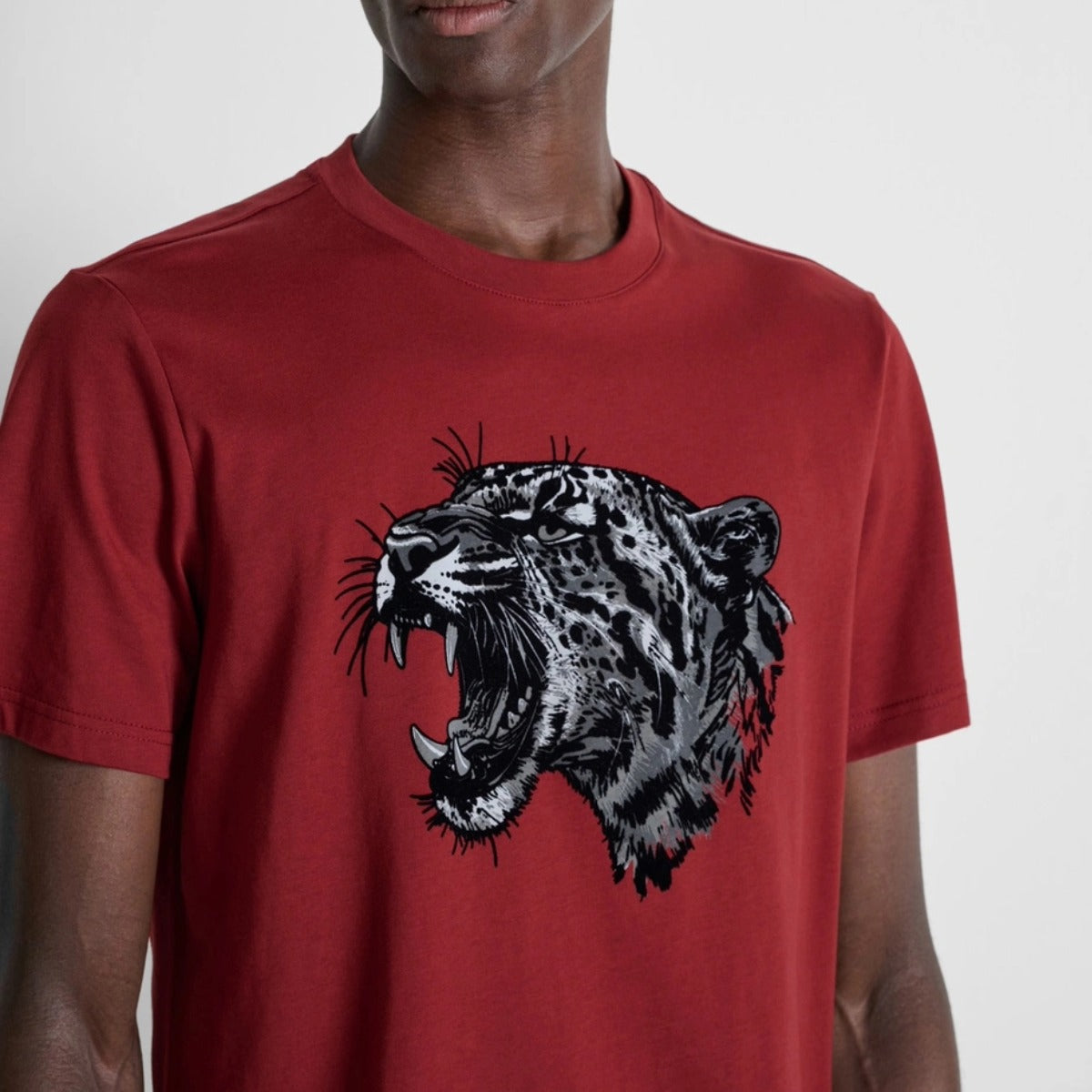ANTONY MORATO REGULAR FIT GRAPHIC T-SHIRT RED WINE MMKS02692
