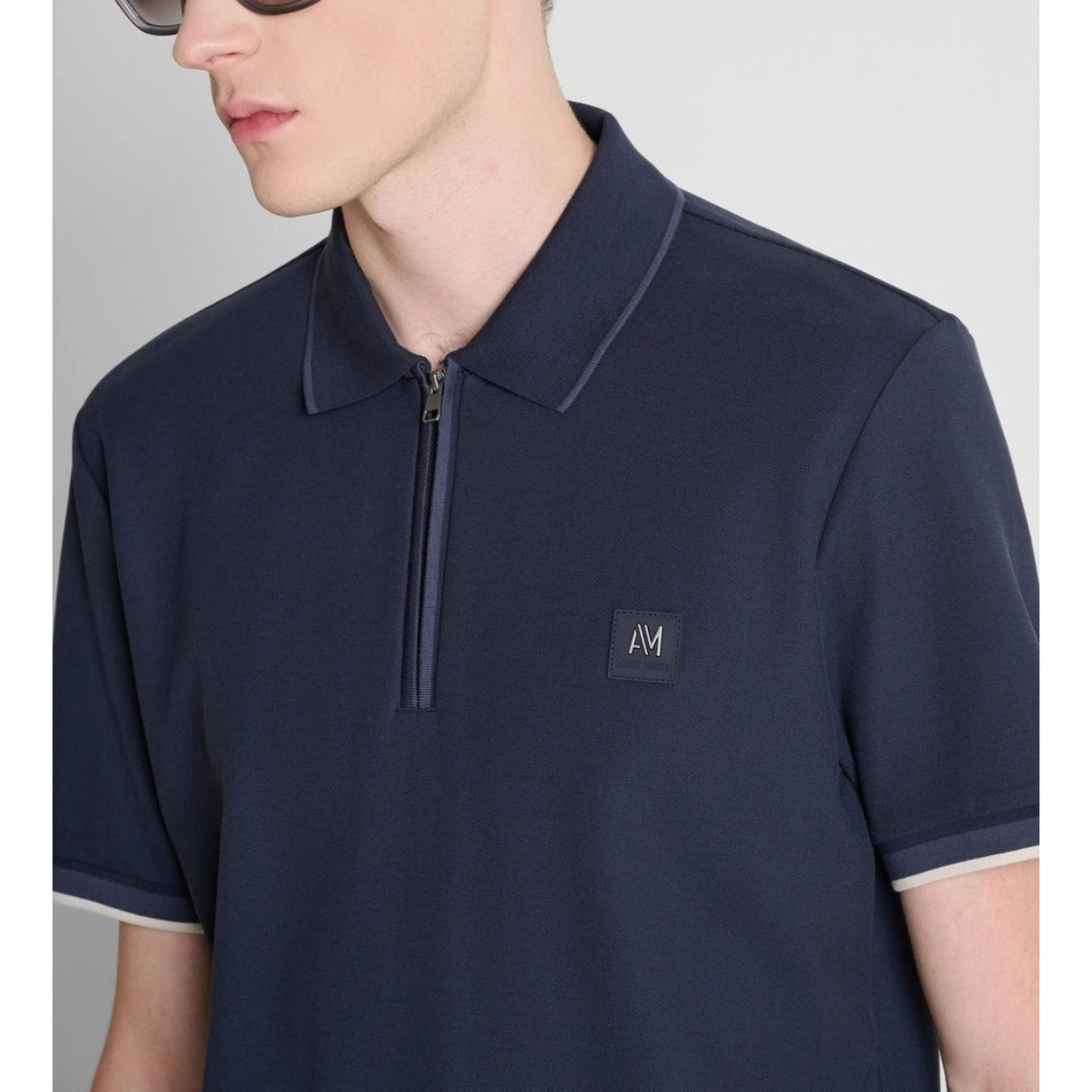 ANTONY MORATO REGULAR FIT PIQUE POLO T-SHIRT MARINE NAVY MMKS02732