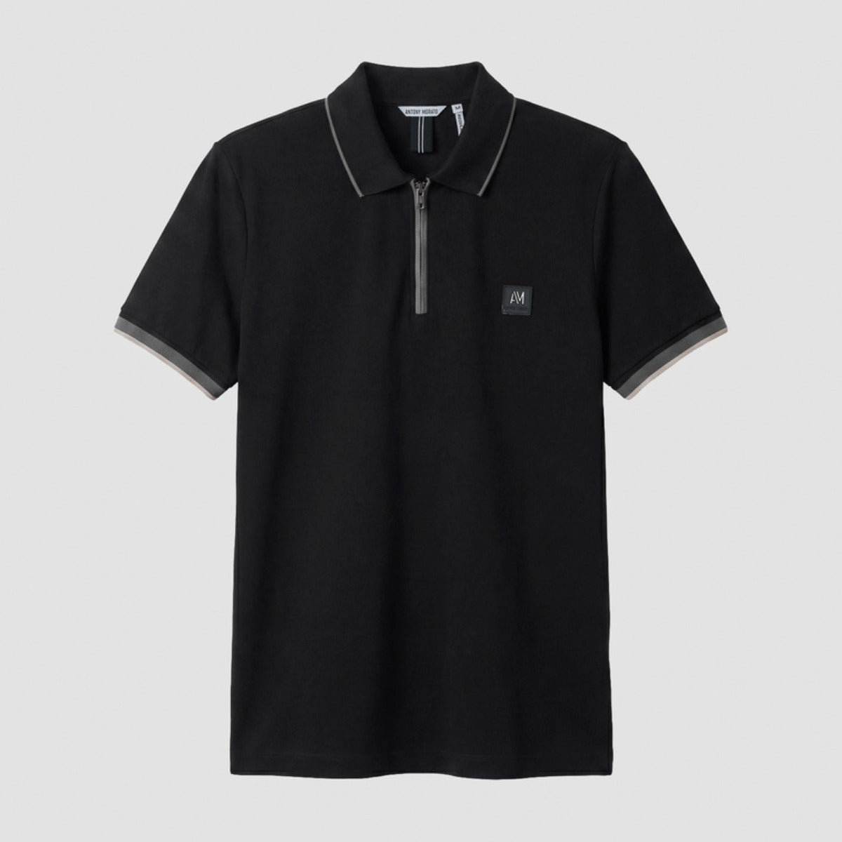 ANTONY MORATO REGULAR FIT PIQUE POLO T-SHIRT BLACK MMKS02732