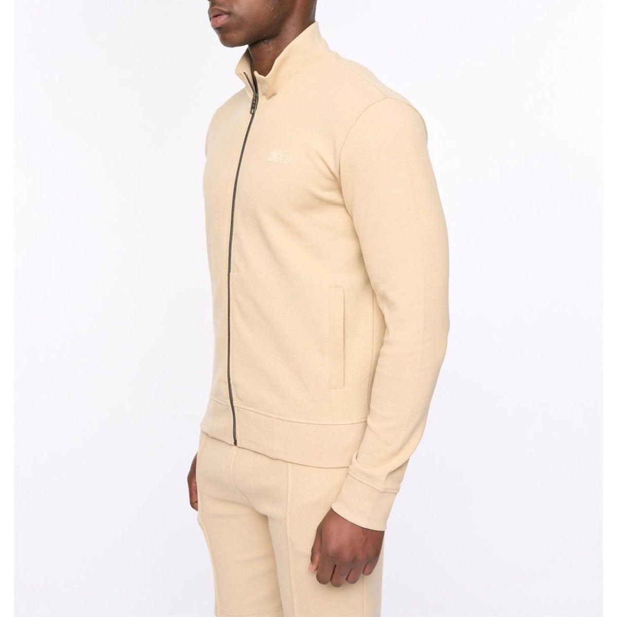 DUCK & COVER HANNINGS ZIP UP SWEATSHIRT STONE