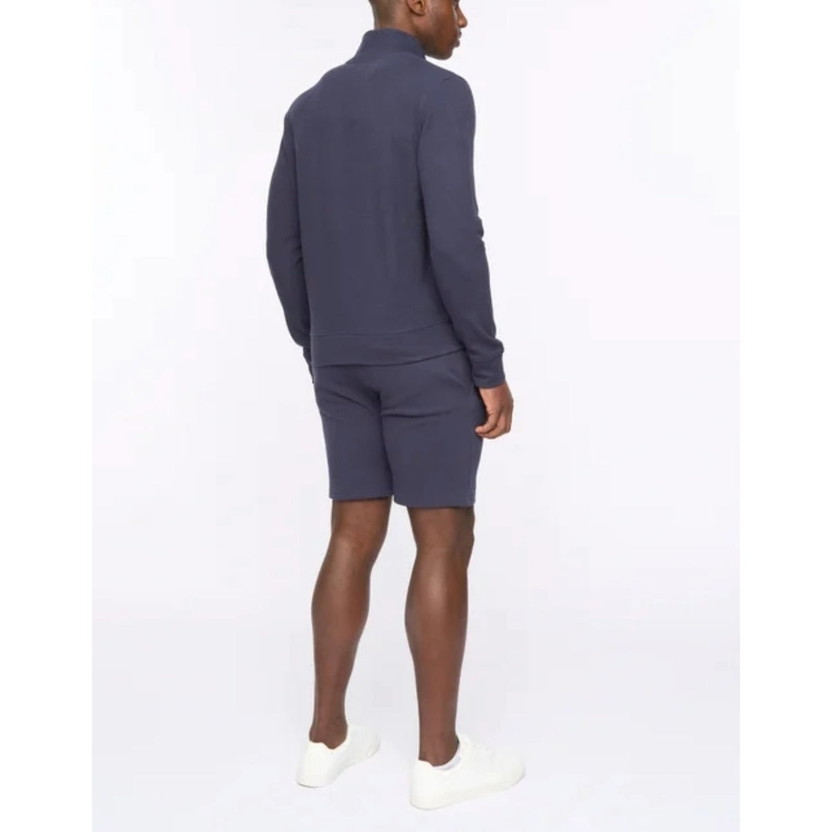 DUCK & COVER HANNINGS ZIP UP SWEATSHIRT NAVY