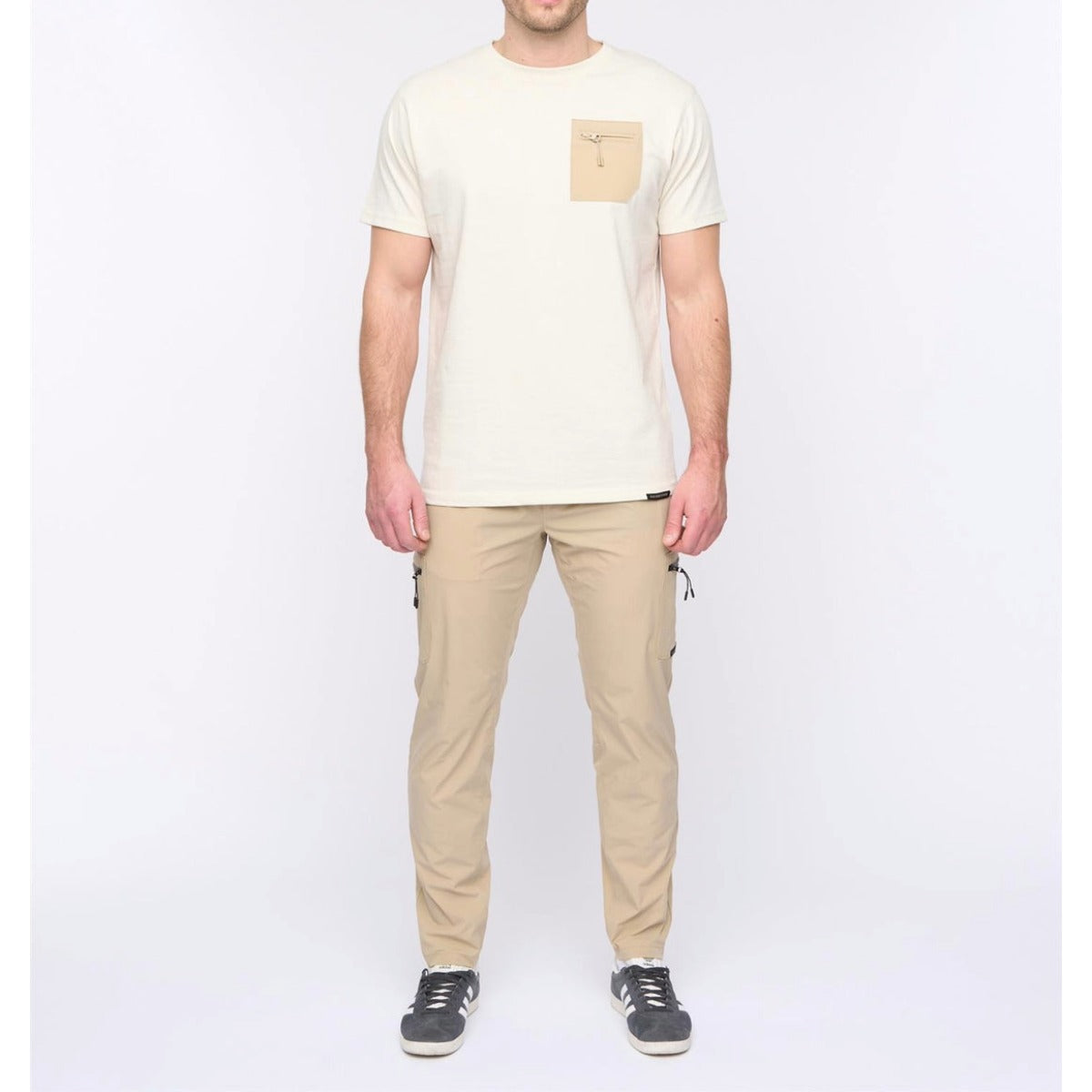 DUCK & COVER PURETORE CARGO PANTS STONE