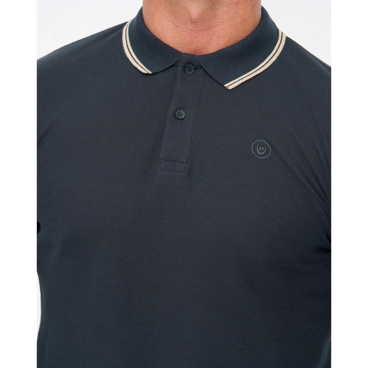 DUCK & COVER ROXBERRY LONG SLEEVE POLO NAVY