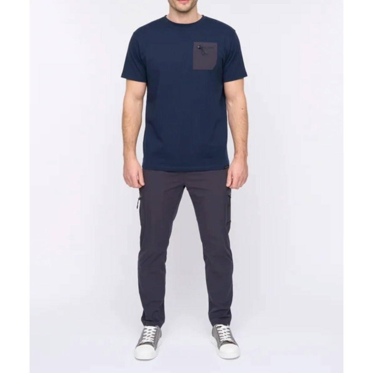 DUCK & COVER PURETORE CARGO PANTS NAVY