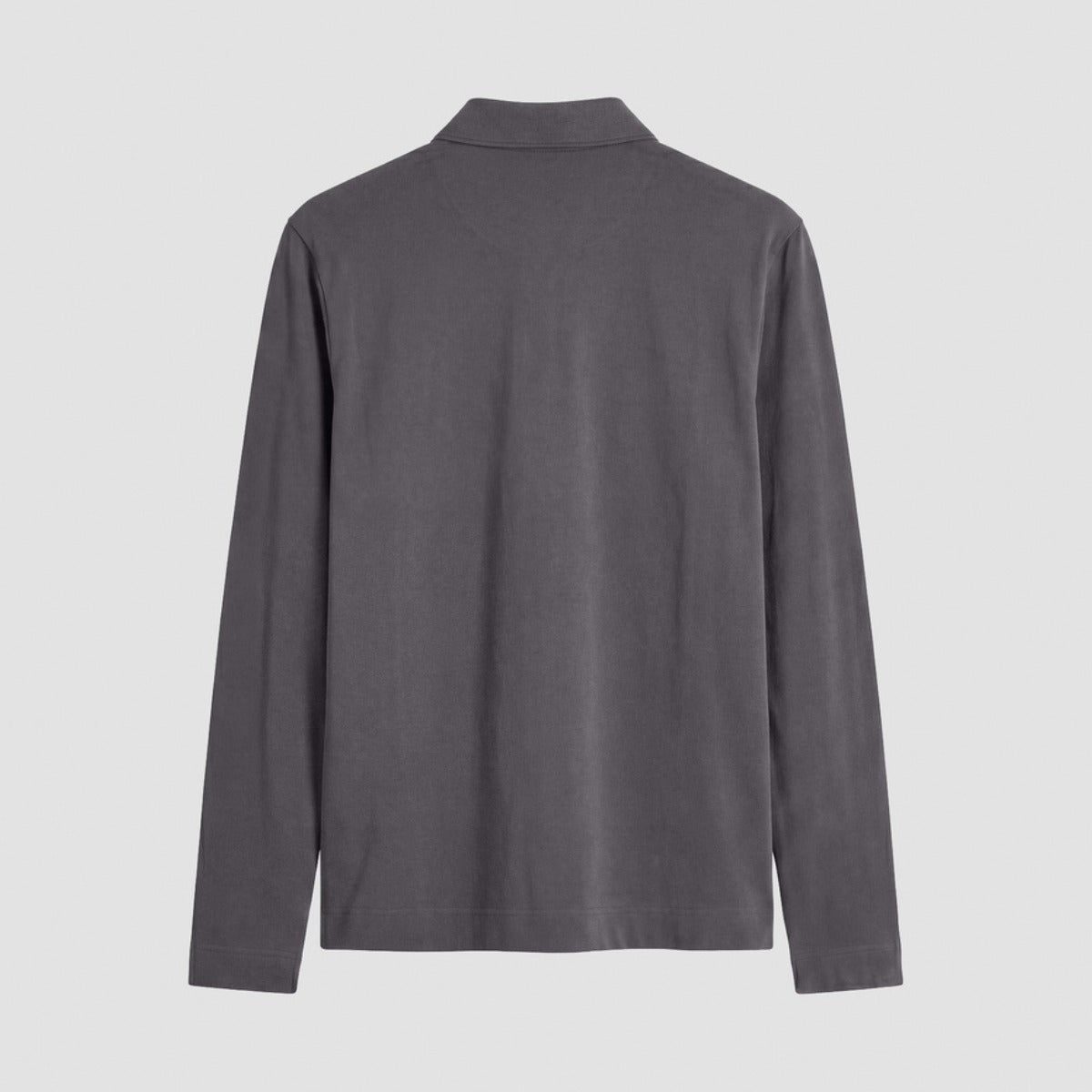 ANTONY MORATO REGULAR FIT L/S POLO T-SHIRT CHARCOAL GREY MMKL00337