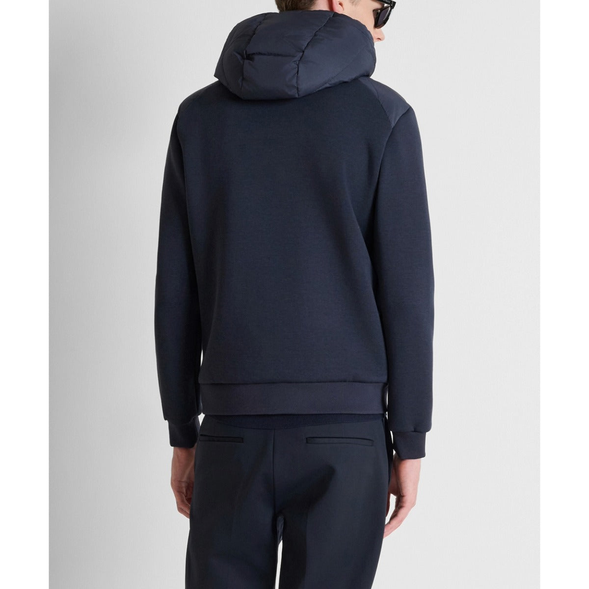 ANTONY MORATO HOODED PADDED TECH JACKET MARINE NAVY MMCO01019