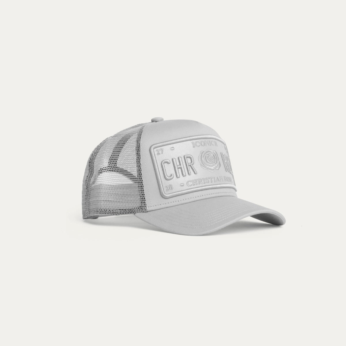 CHRISTIAN ROSE ICONIC VINYL PATCH CAP STONE GREY CR011SG