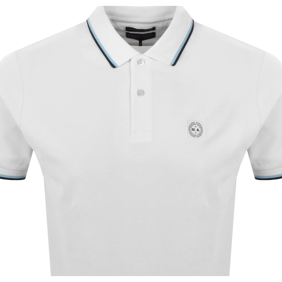 MARSHALL ARTIST TIPPED SIREN POLO WHITE