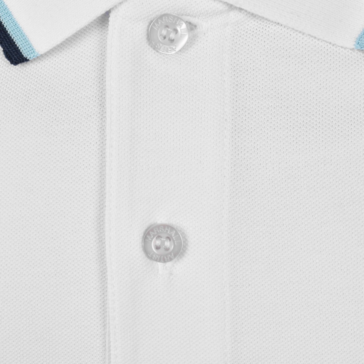 MARSHALL ARTIST TIPPED SIREN POLO WHITE