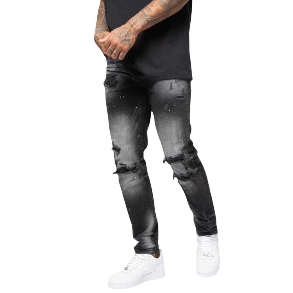 Valere Ginostra Washed Black Jeans