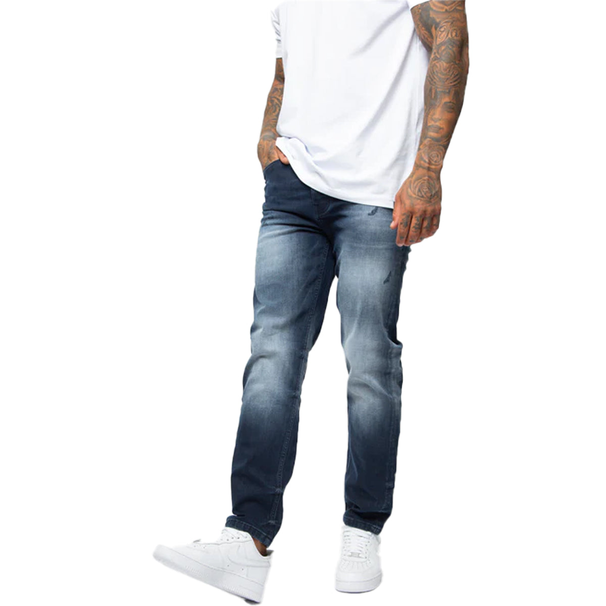 Valere Milano Salita Washed Blue/Black Jeans