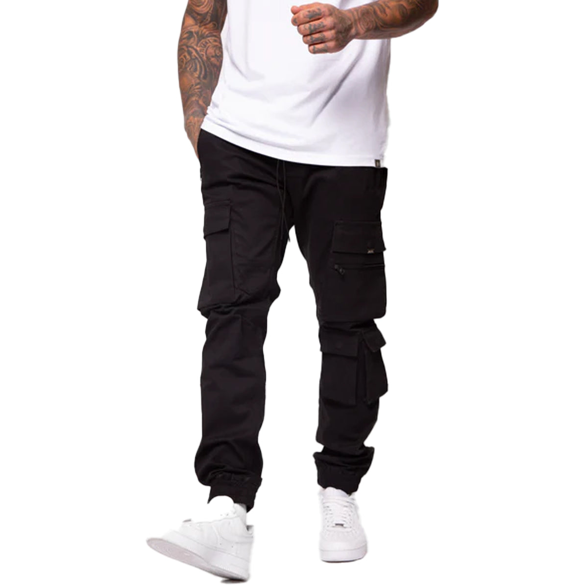 Valere Doppia Black Cargo Bottoms