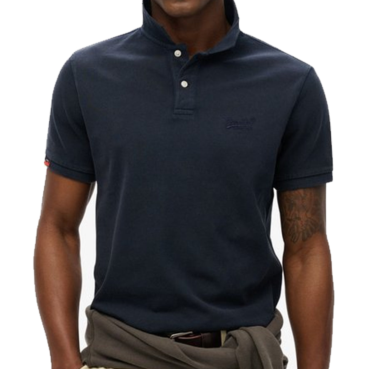 SUPERDRY VINTAGE DESTROY POLO NAVY 98T