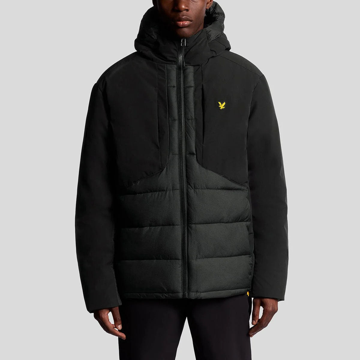 LYLE & SCOTT WADDED HYBRID BLACK JACKET JK2380SP