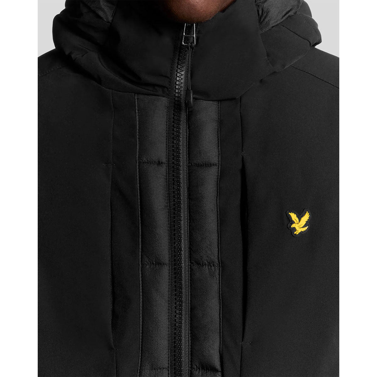 LYLE & SCOTT WADDED HYBRID BLACK JACKET JK2380SP