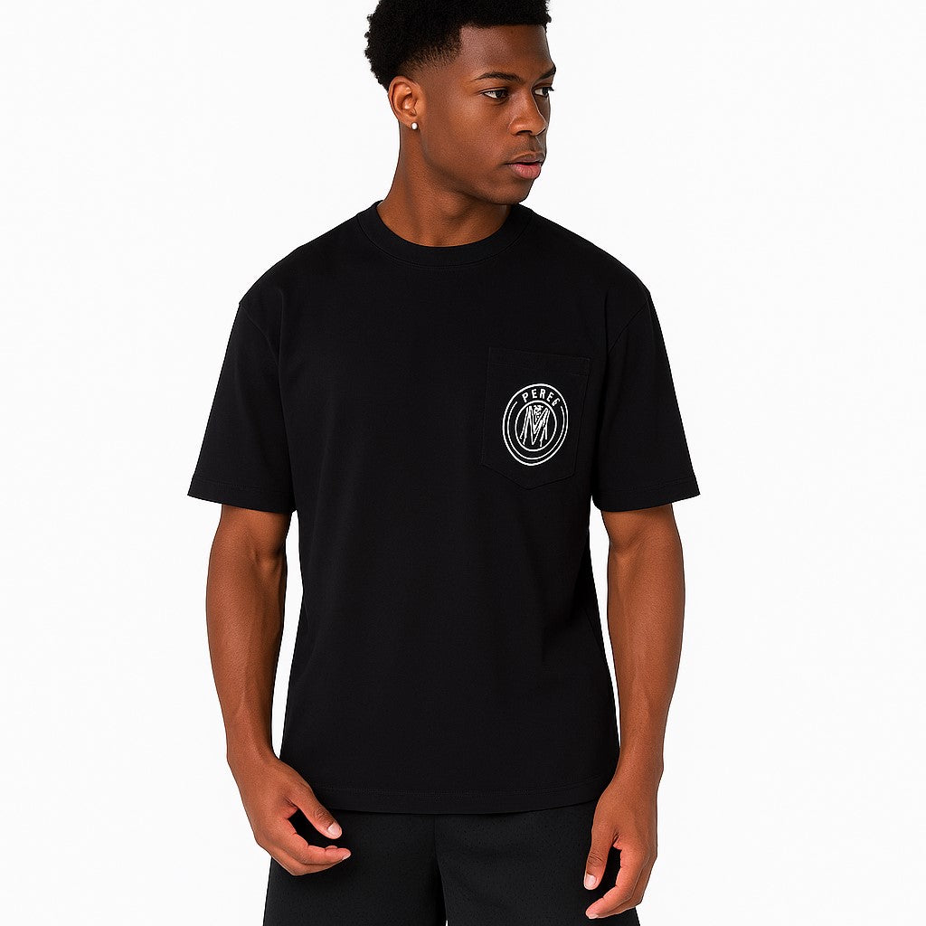 MERCIER FRACTURE BLACK T-SHIRT