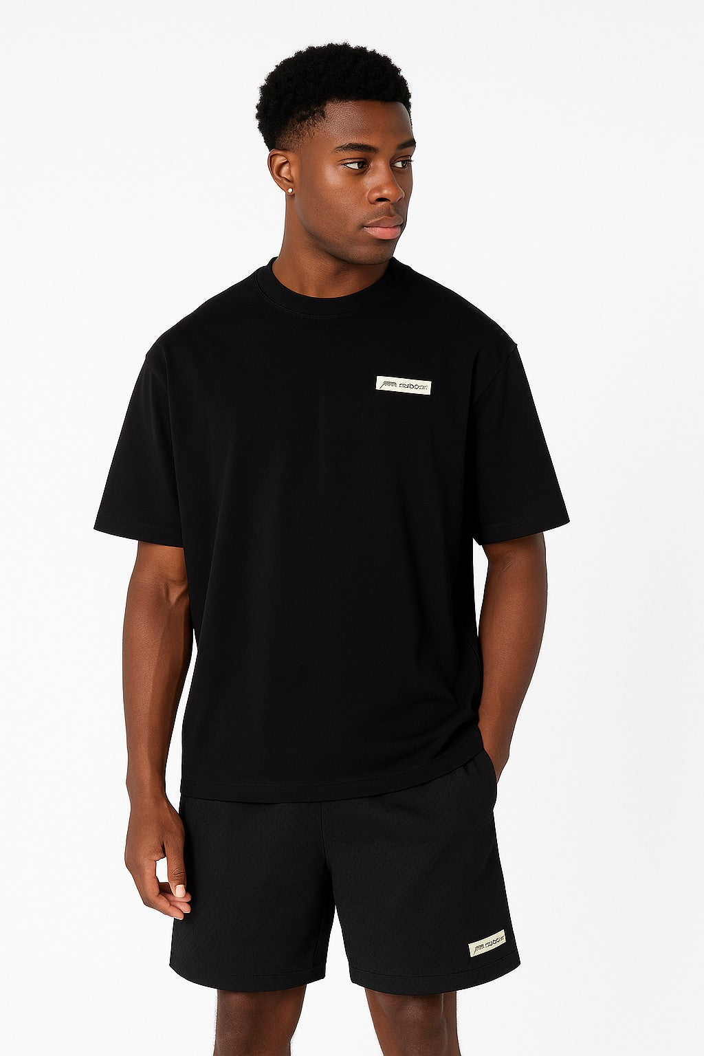MERCIER SCRIPT HARMONY BLACK T-SHIRT