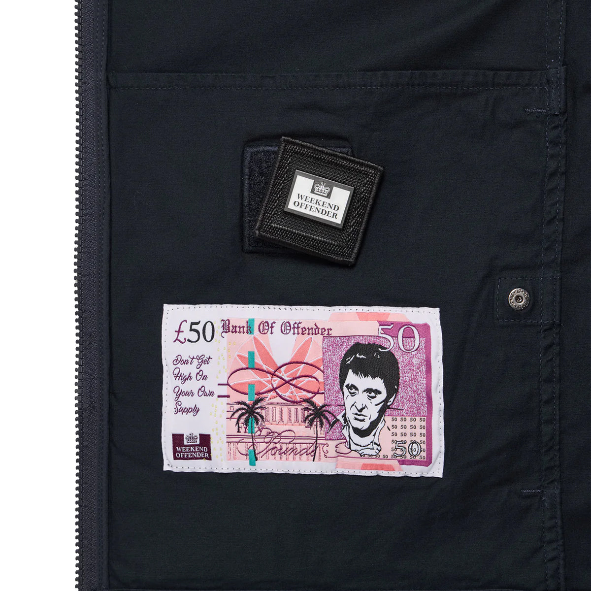 Weekend Offender Graniteville Overshirt Jacket Navy