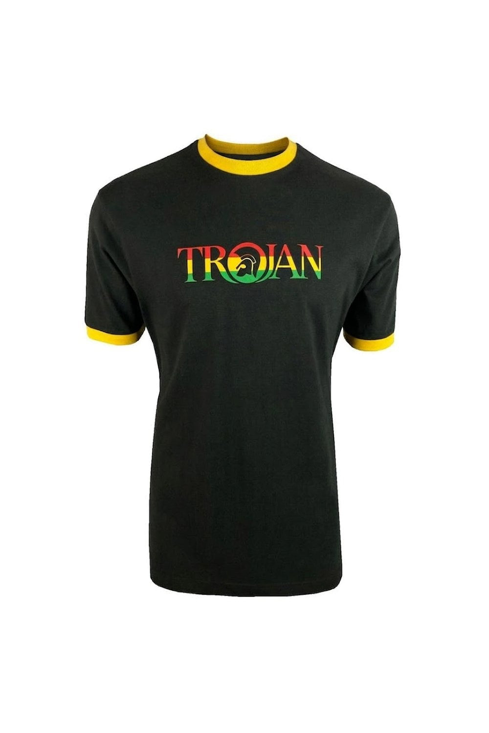 TROJAN LOGO RINGER T-SHIRT TC1014 RASTA