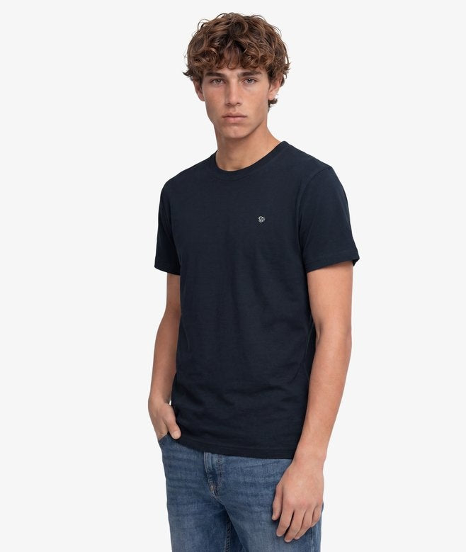 SUPERDRY ESSENTIAL SDCO LOGO EMB T-SHIRT ECLIPSE NAVY PLN